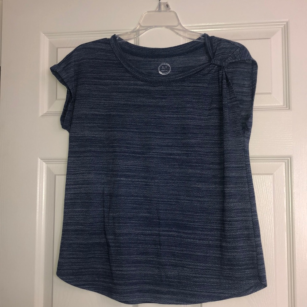A blue blouse